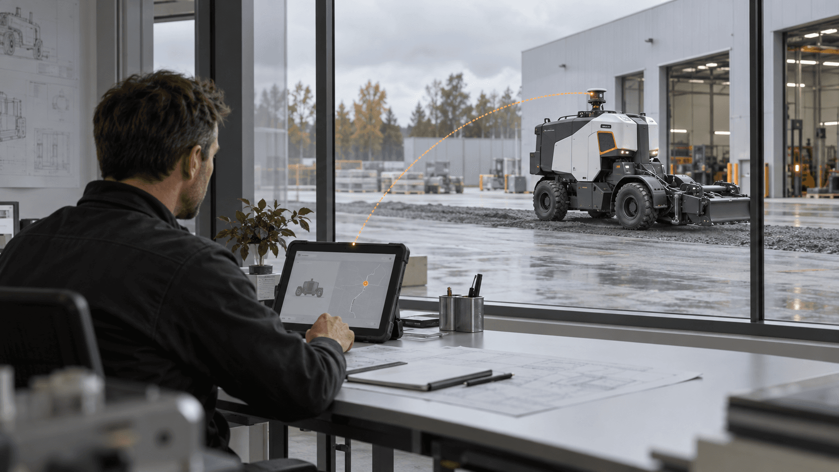 Macchina autonoma con posizionamento integrato nel sistema OEM e gestita da un ambiente professionale
